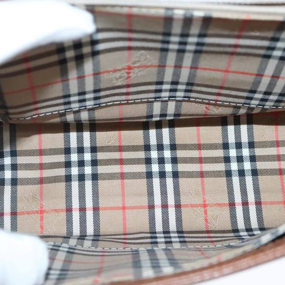 Burberrys Hand Bag Leather 2way Brown Auth ti2407 - Picture 12 of 16